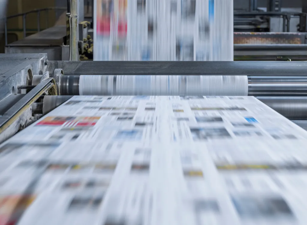 Creative print media agency professionals